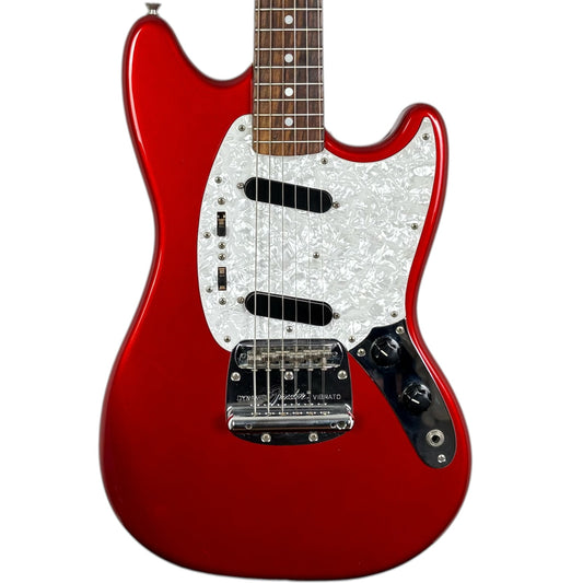 Fender Japan 69 Reissue Mustang 2012 - Candy Apple Red - Matching Headstock