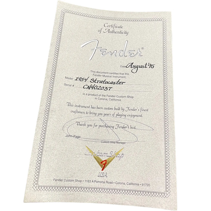 Fender Custom Shop 1954 Stratocaster 1995 - Aztec Gold - John Page Era - Pat´s Guitars