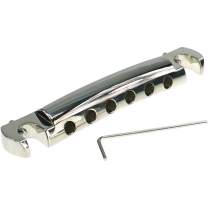 Faber TPW-59NG Faber Vintage Spec ALU Wraparound Tailpiece, Nickel, gloss