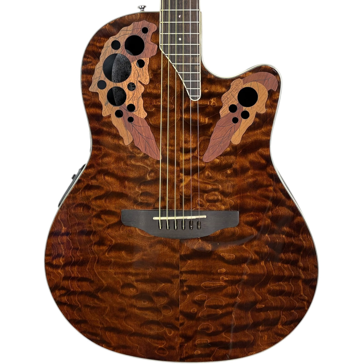 Ovation CE48P-TGE Akustická 2018 – tygří oko