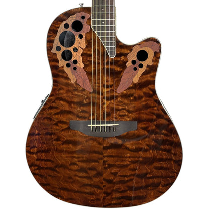 Ovation CE48P-TGE Akustická 2018 – tygří oko