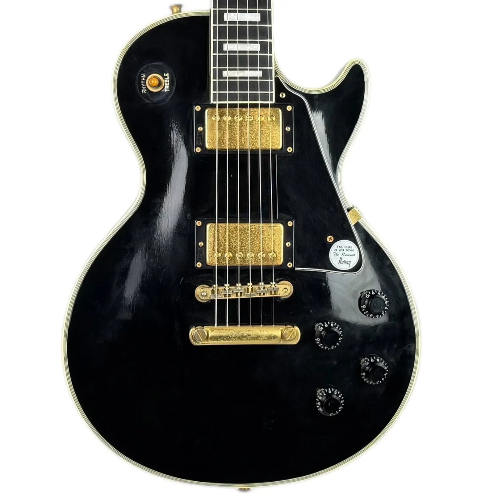 Burny RLC Les Paul Custom - Ebony - Pat's Guitars – Pat´s Guitars
