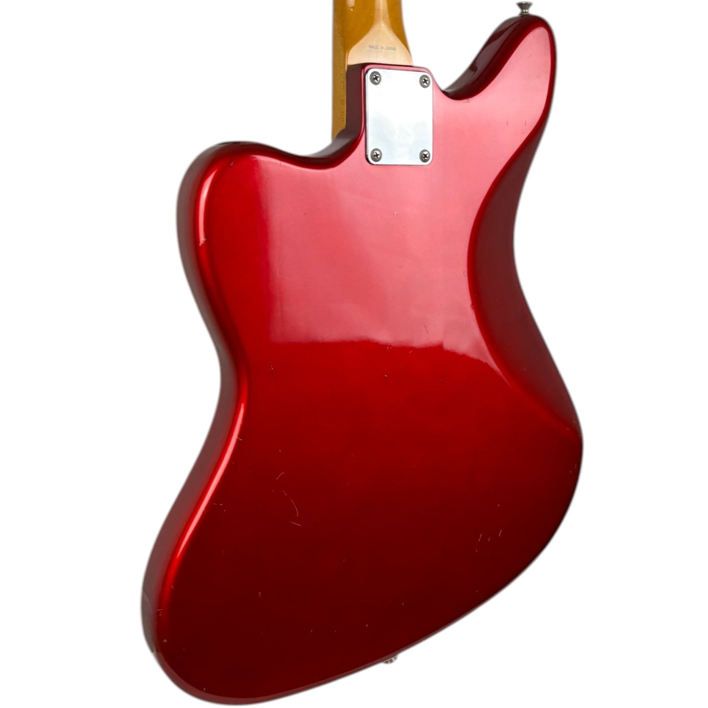 Fender Japan Jaguar Réédition 66 1993-1994 - Rouge Pomme d'Amour - Tête d'accord assortie - Vintage