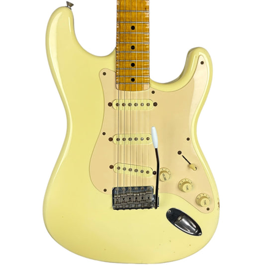Fender Japan 57 Reissue Stratocaster 2007-2008 - Vintage White - Scalloped