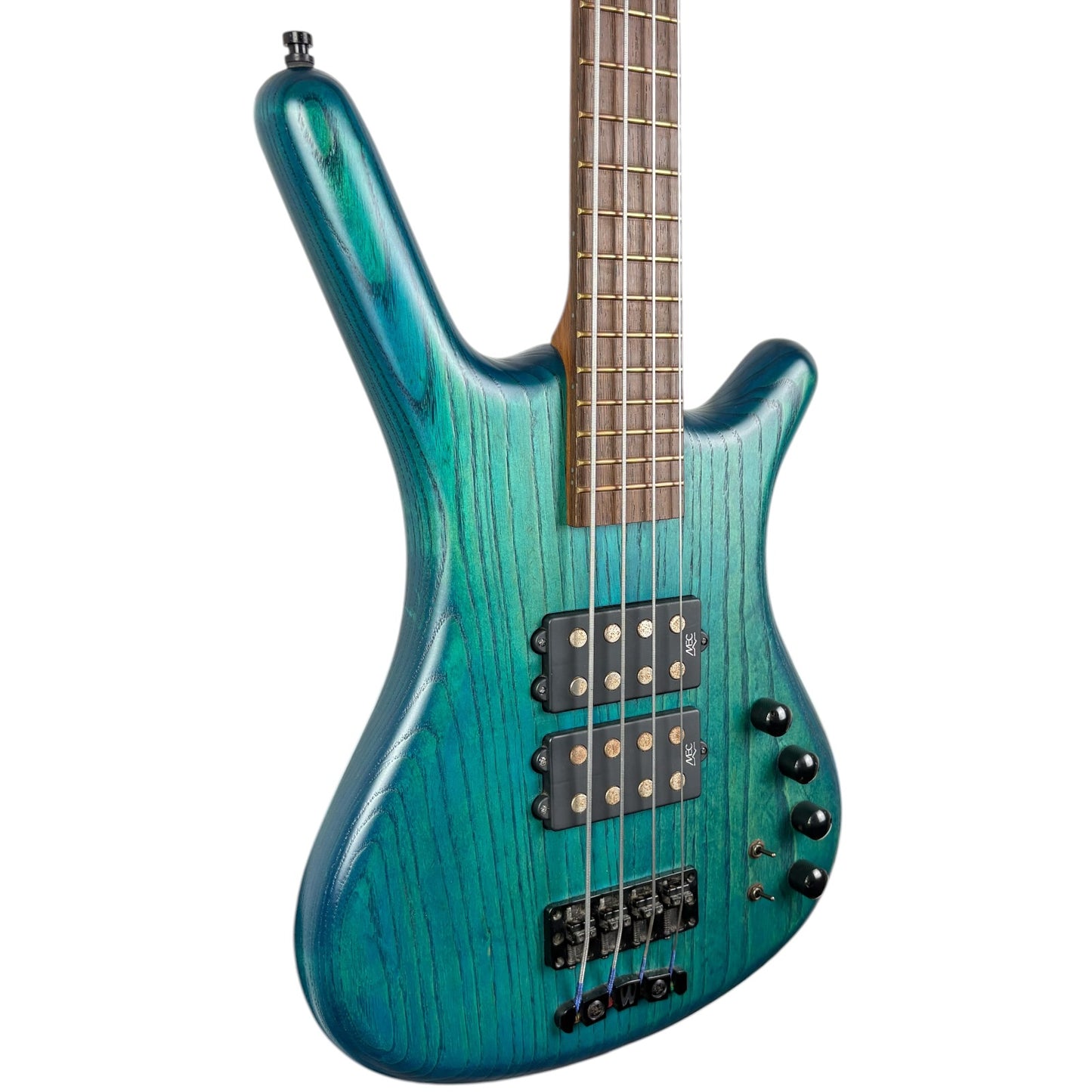 Warwick Corvette $$ Double Buck Bass 2011 - Finisaj ulei albastru turcoaz