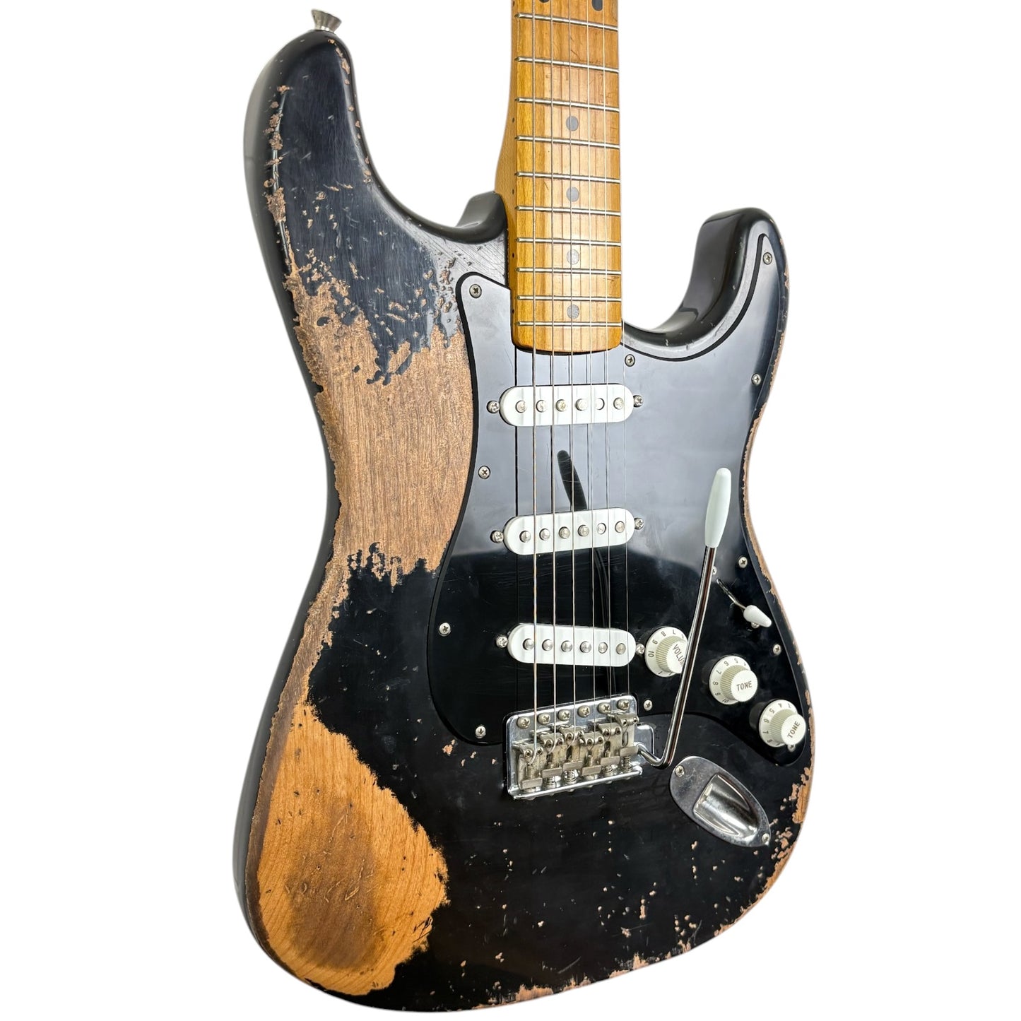Fender MJT Stratocaster от 50-те години – стил „Гилмор“ – силно състарен финиш
