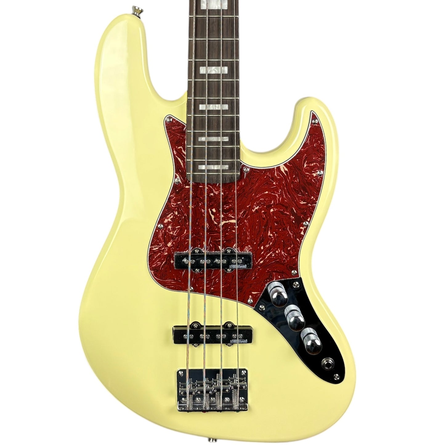 Faber JBC VWR Jazz Bass - Alb Vintage
