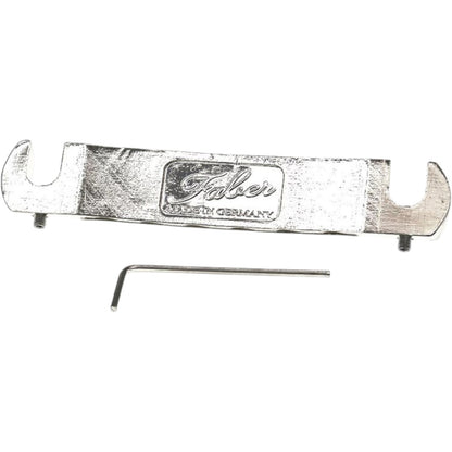 Faber TPW-59NG Faber Vintage Spec ALU Wraparound Tailpiece, Nickel, gloss