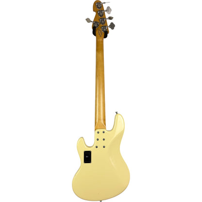 Sandberg California Bass 5-kielinen 2018 - Vintage White - Tehtaan pehmeä ikääntynyt viimeistely