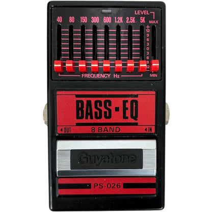 Pedal de Efecto Ecualizador de Bajo de 8 Bandas Guyatone PS-026 1985 - Vintage Japón