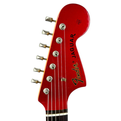 Fender Japan Jaguar Réédition 66 1993-1994 - Rouge Pomme d'Amour - Tête d'accord assortie - Vintage