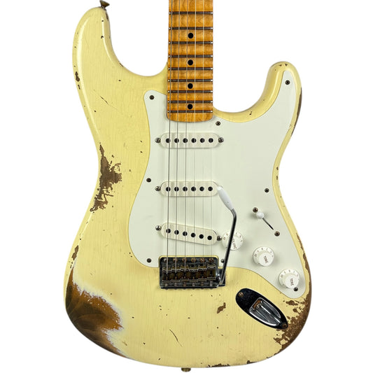 Fender Custom Shop 56 Reissue Stratocaster 2021 - Scalloped - Vintage White - Relic