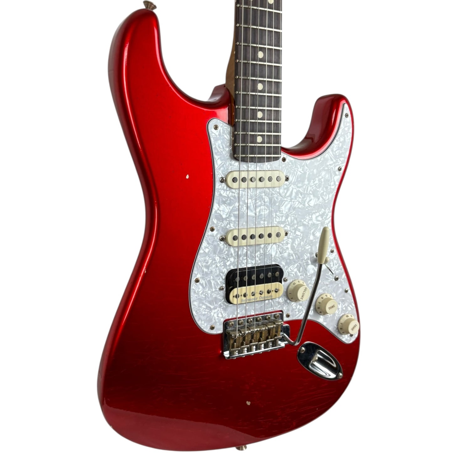 Fender Custom Shop ’63 Stratocaster Journeyman Relic HSS 2023 - Канди Епъл Ред