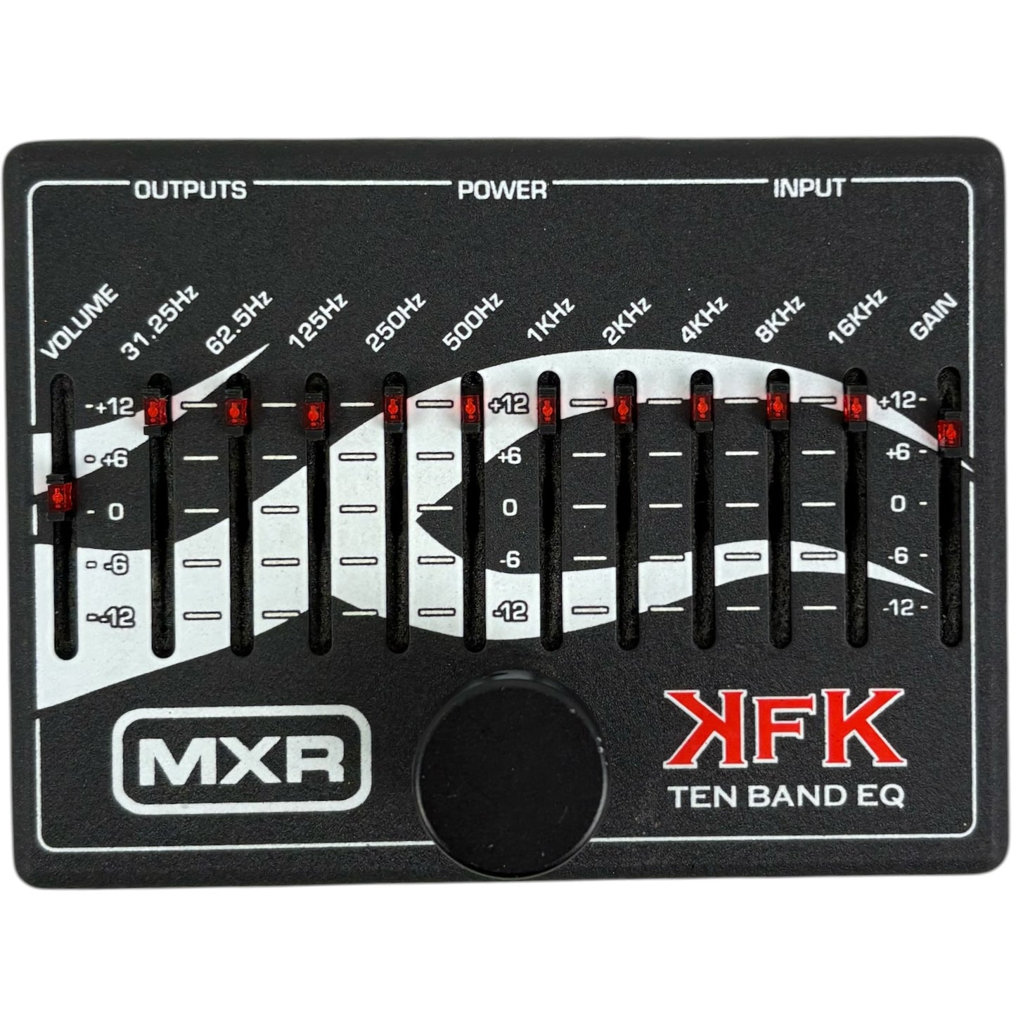 Pedală de efect egalizator cu zece benzi MXR KFK