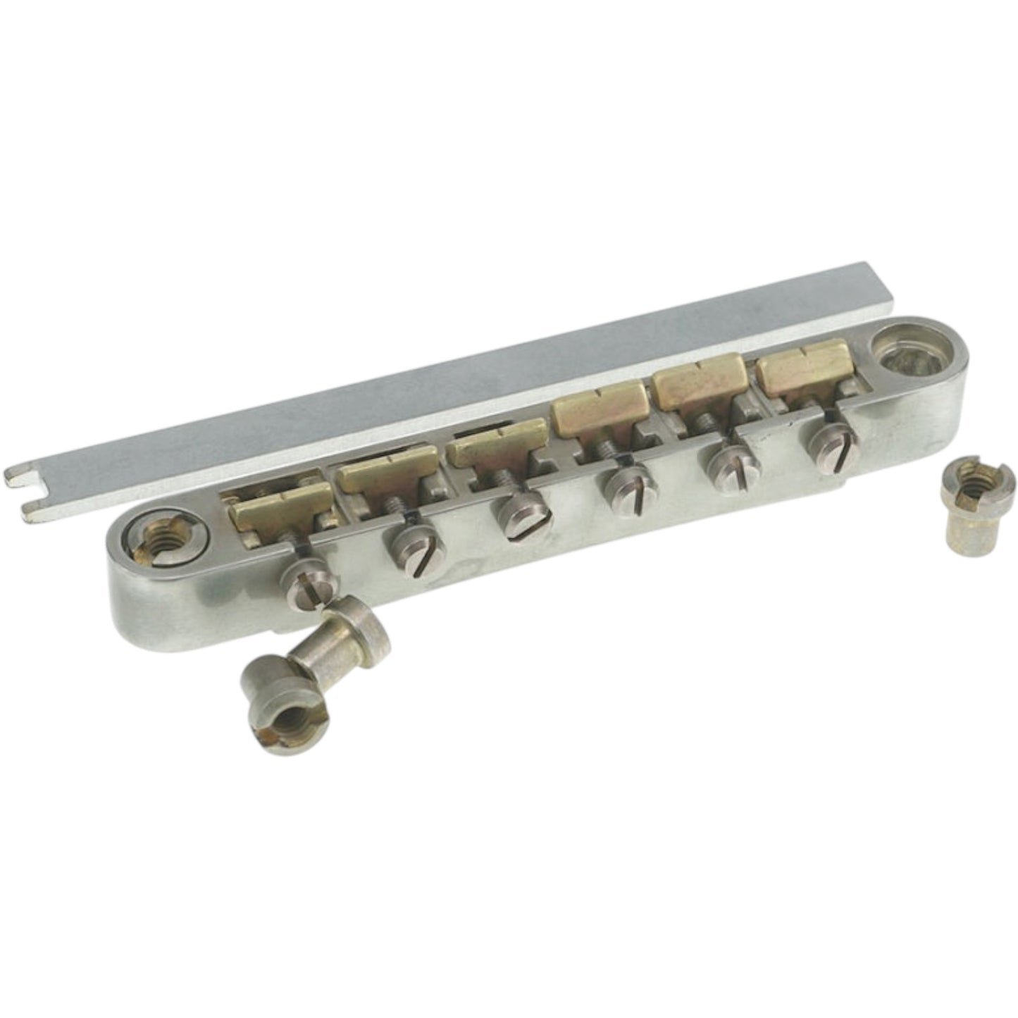 Faber ABRL-BA ABRL Bridge, patent pending locking system, aged nickel, natural brass saddles