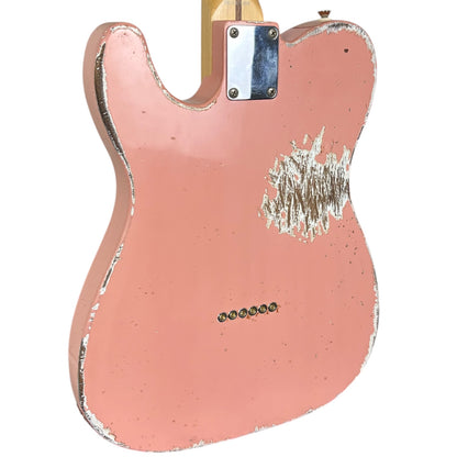 Fender MJT Telecaster réédition des années 50 – Rose coquillage – Relic très marqué