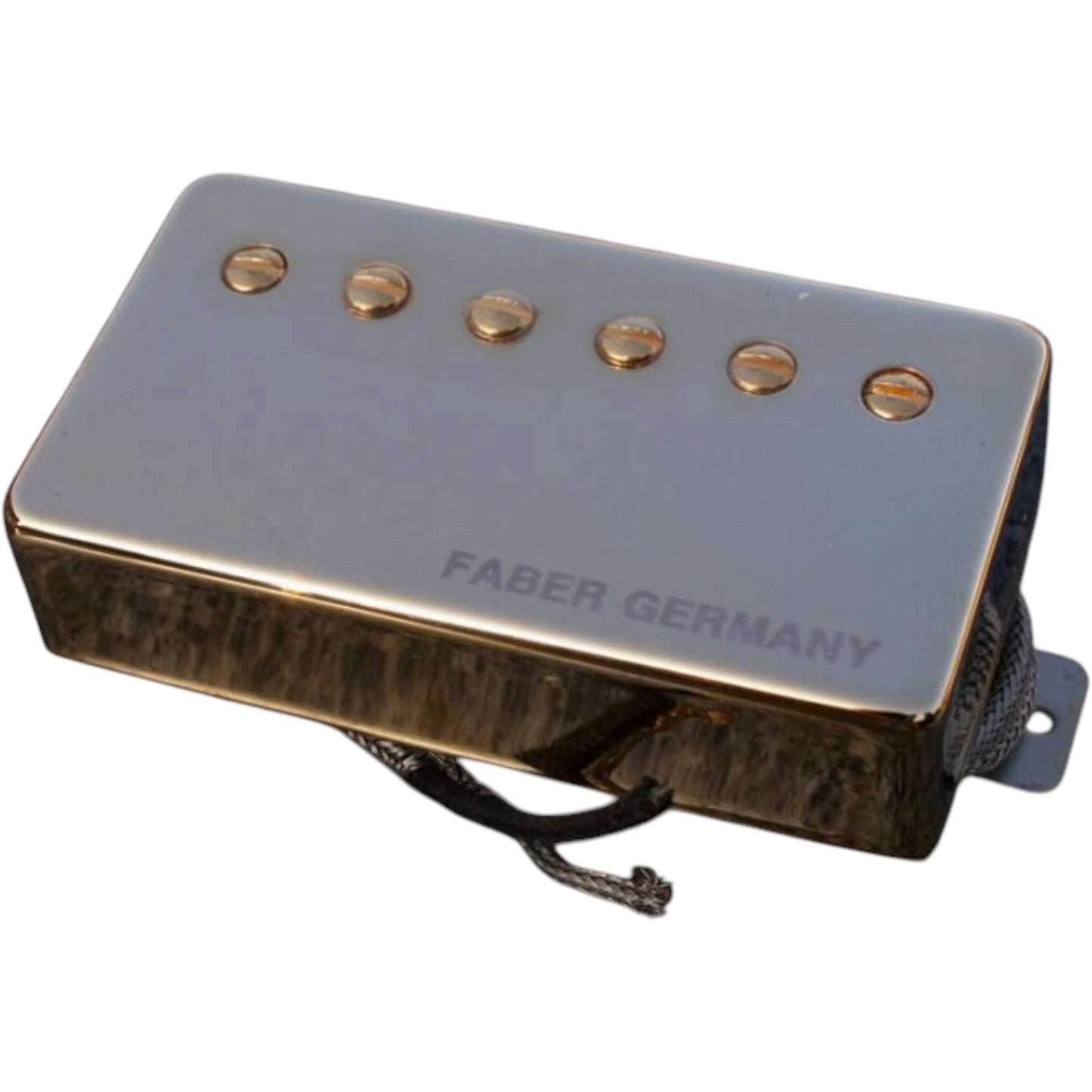 Faber PUPCG-NGG Faber Pickup Concerto grosso -Neck- Classic '59 PAF -hand wound- Germany, Cover gold plated