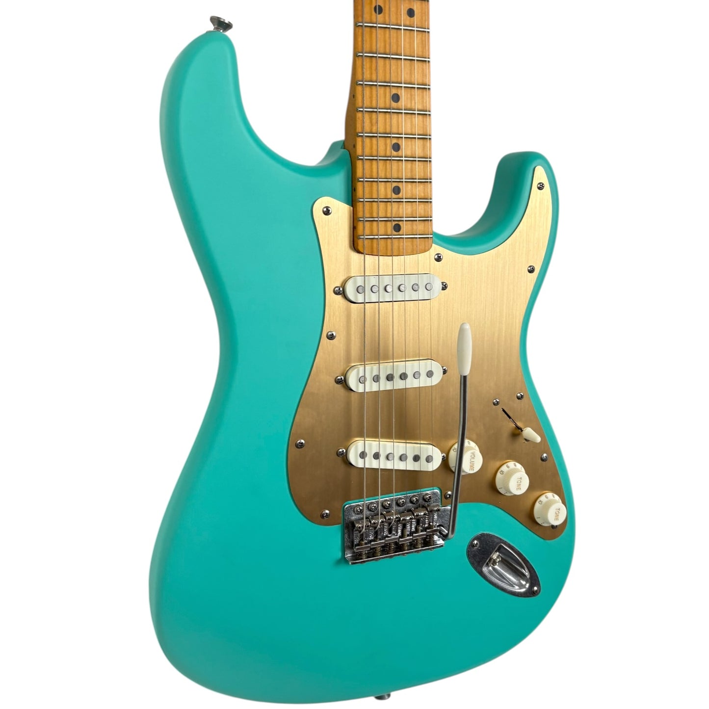 Squier by Fender 40. évfordulós Stratocaster 2022 - Szatén Tengeri Zöld