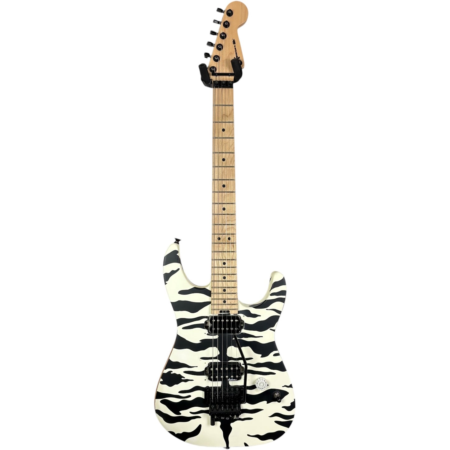 Charvel Pro Mod DK22 Satchel Signature 2021 – Сатенено бяло „Бенгалски тигър“