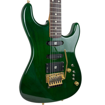 Lake Placid Custom par Andre Waldenmaier HSS Floyd Rose 1995 - Vert Transparent