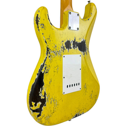 فيندر إعادة إصدار الستينيات ستراتوكاستر - أصفر جرافيتي - عتيق ثقيل