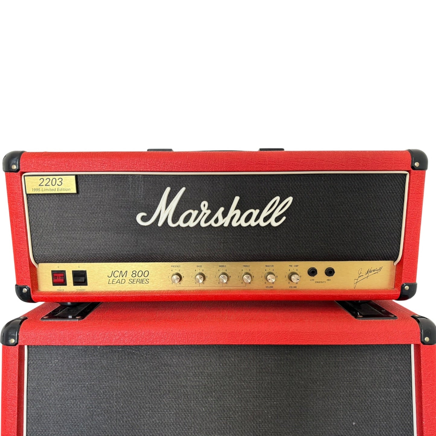 Marshall JCM800 Lead Series 2203 1995 Limited Edition Red MK2 Master Model 100w Lead Pat´s Guitars