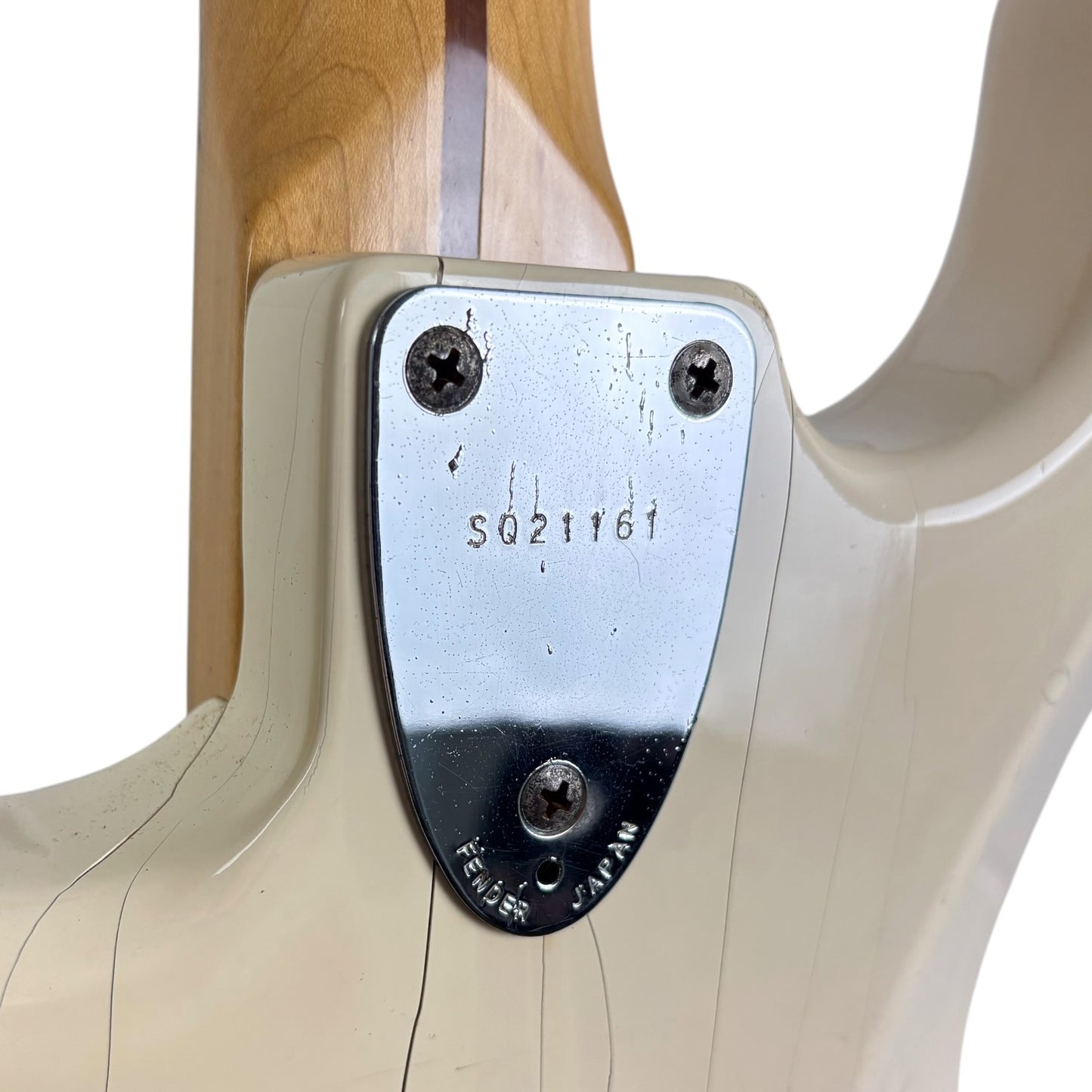 Squier by Fender Japan ST-398 72 Reissue Stratocaster 1983–1984 – Vintage White