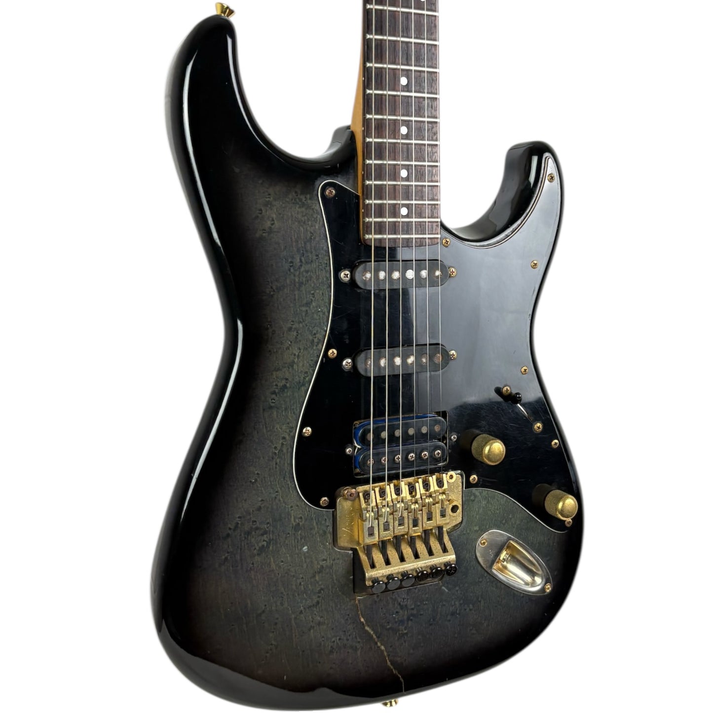 Fender Japan STR-80R Stratocaster 1986-1987 - Black Burst - Vintage