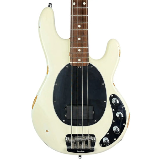 Music Man by Ernie Ball Stingray EX 1999 - White Music Man Ernie Ball