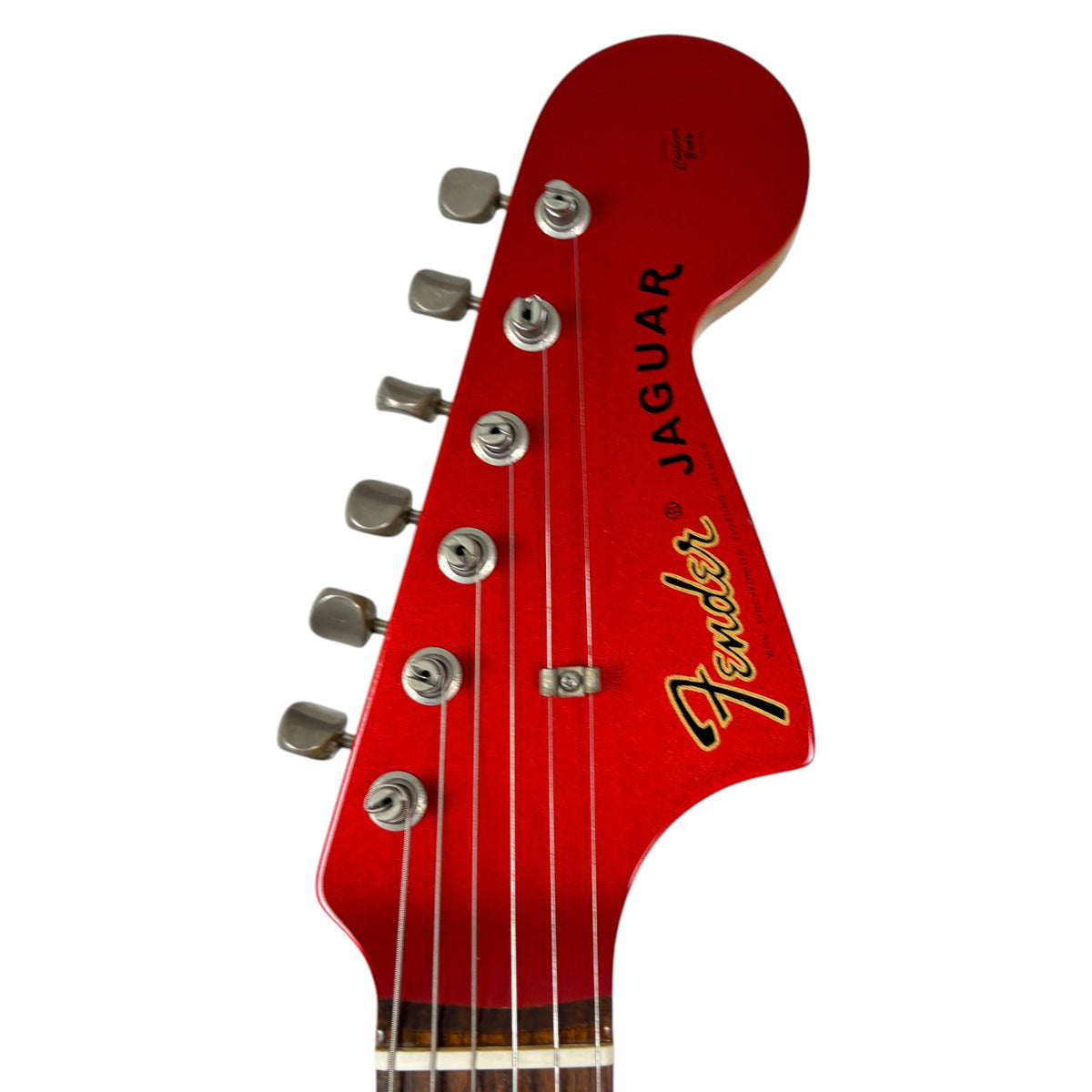 Fender Japan 66 Reissue Jaguar 1997-2000 - Rojo manzana acaramelada