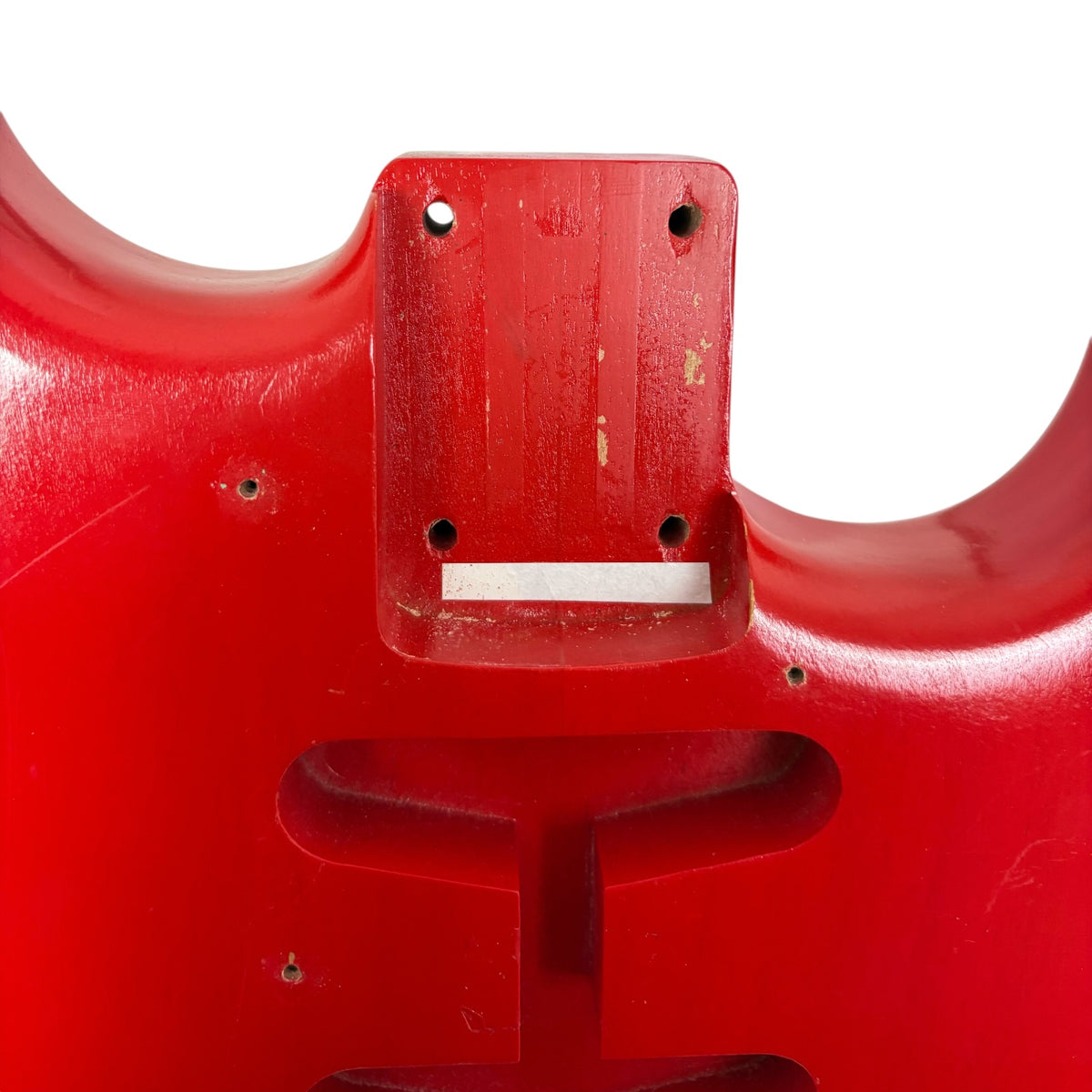 Fender Japan Stratocaster -runko - maalattu uudelleen punaiseksi