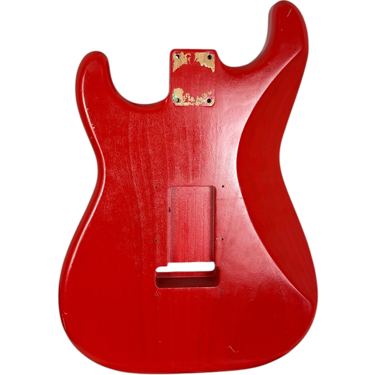 Fender Japan Stratocaster -runko - maalattu uudelleen punaiseksi