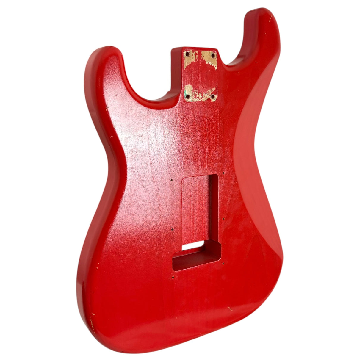 Fender Japan Stratocaster -runko - maalattu uudelleen punaiseksi