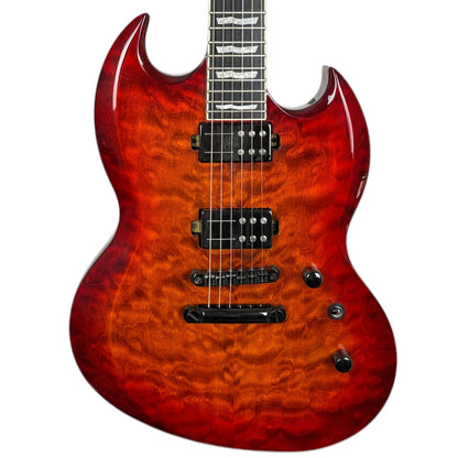 ESP LTD Deluxe Viper-1000 2019 - 虎眼太阳渐变拼花枫木