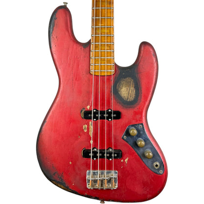 Fender USA Jazz Bass 1976 - Kırmızı Yeniden Boyanmış