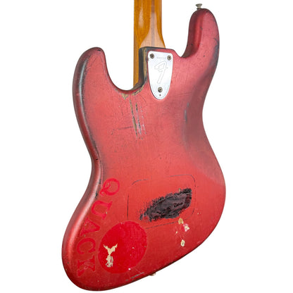 Fender USA Jazz Bass 1976 - Kırmızı Yeniden Boyanmış