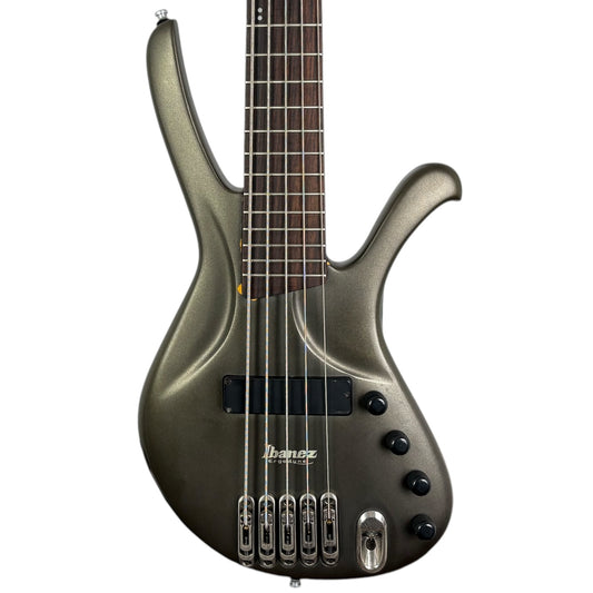 Ibanez Ergodyne EDA905 Baixo de 5 cordas 2001 - Prateado titânio