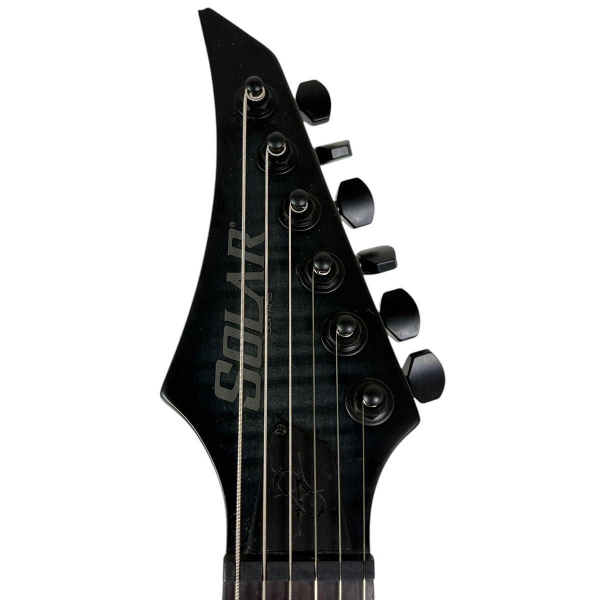 Solar E2.6FBB Baritone 2023 - matowe wykończenie Flame Black Burst