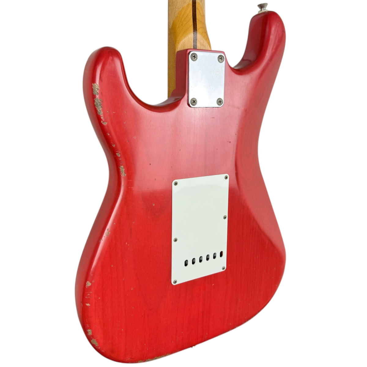Fender MJT Stratocaster 1993-1994 2009 - Vermelho Fiesta Transparente - Relíquia Pesada