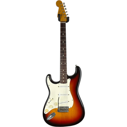 Japońska leworęczna gitara Fender Stratocaster 1997-2000 - sunburst