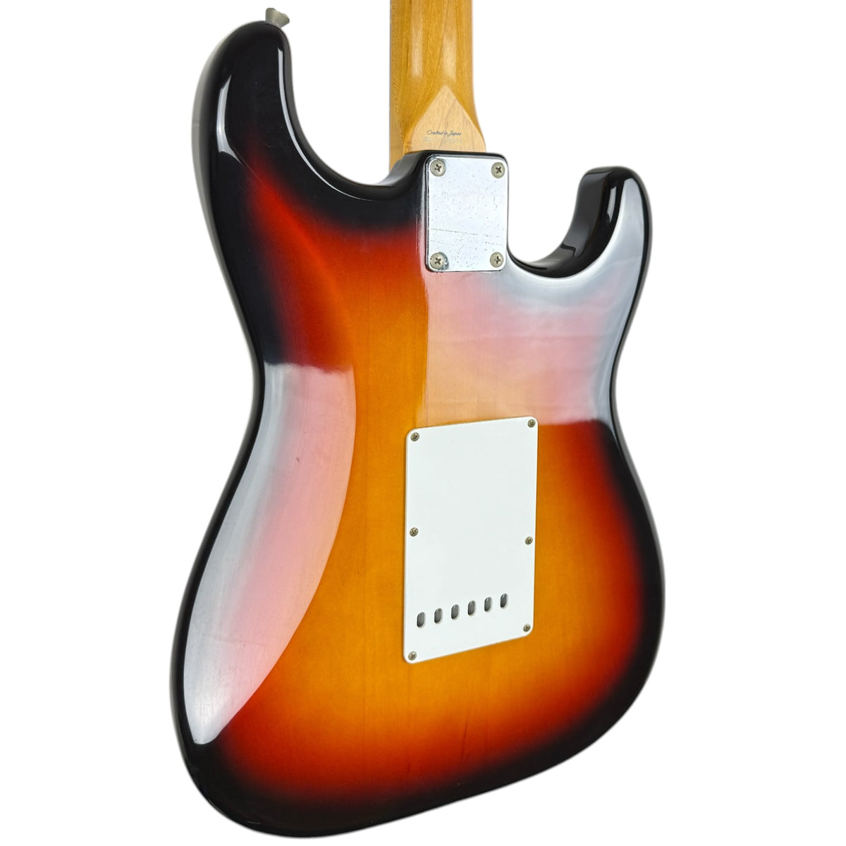 Japońska leworęczna gitara Fender Stratocaster 1997-2000 - sunburst