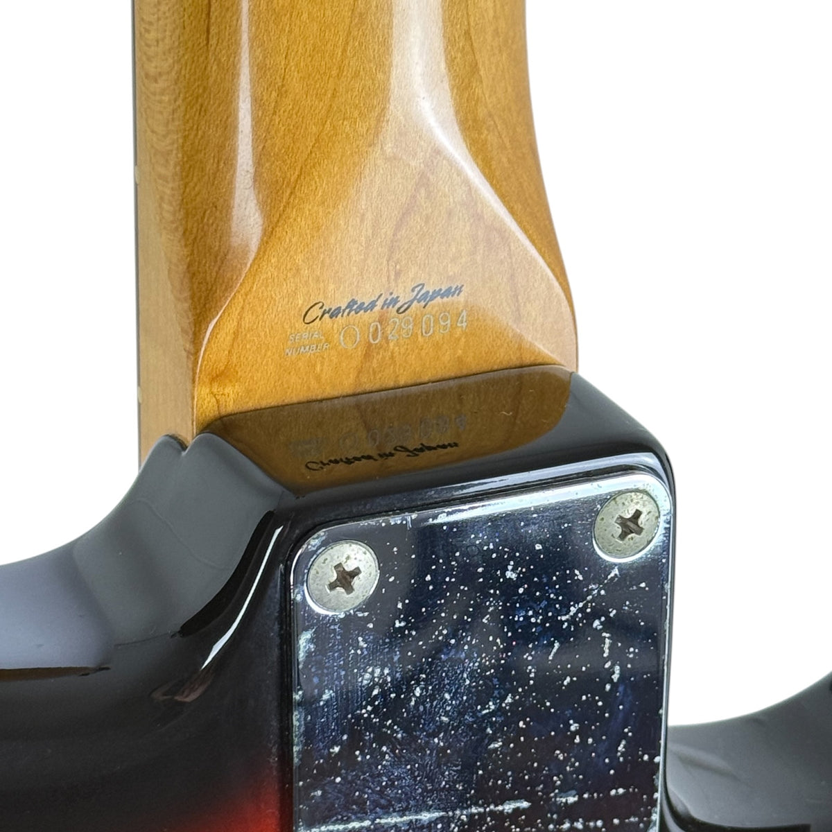 Japońska leworęczna gitara Fender Stratocaster 1997-2000 - sunburst
