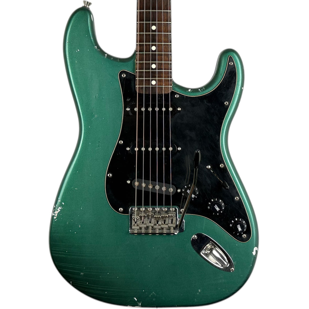 Fender MJT 62 újrakiadású Stratocaster - Sherwood Green - relicelt