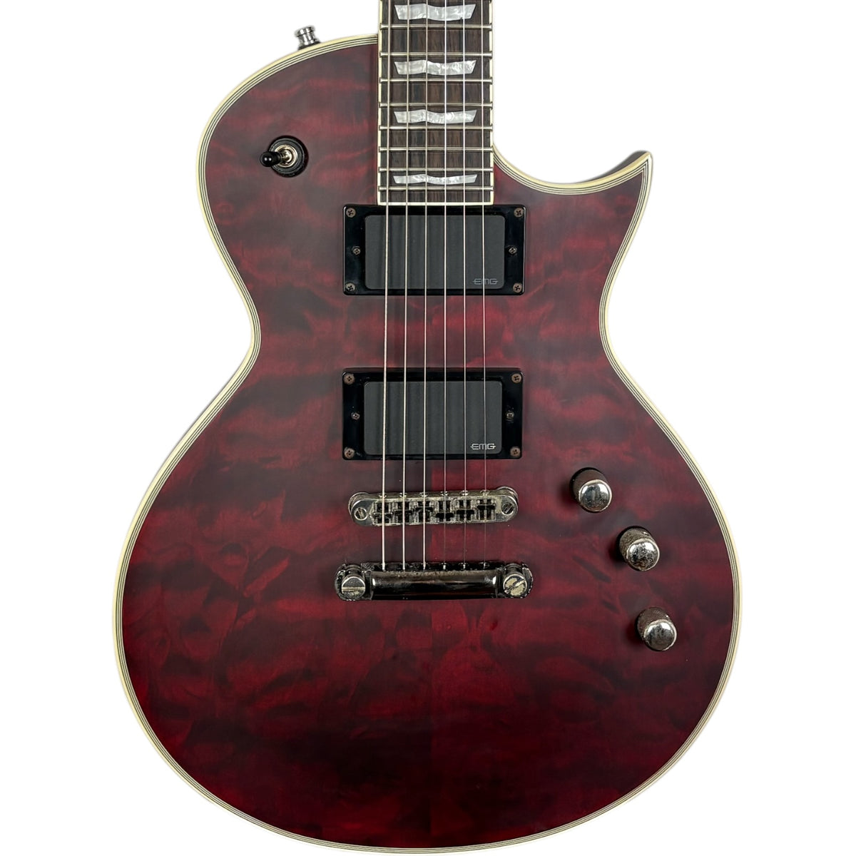 ESP LTD EC-401 2022 - Negro cereza satinado translúcido