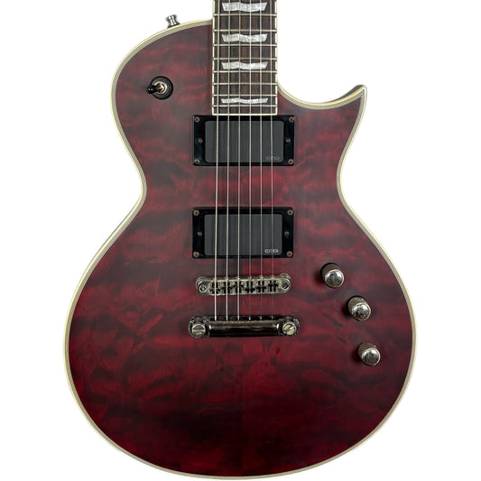 ESP LTD EC-401 2022 - シースルーブラックチェリーサテン