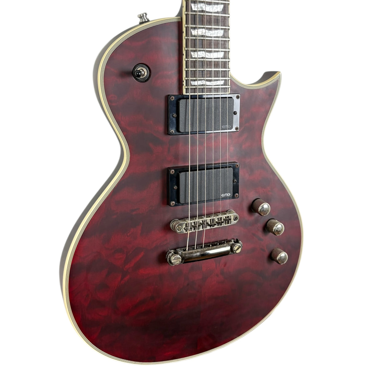 ESP LTD EC-401 2022 - Negro cereza satinado translúcido