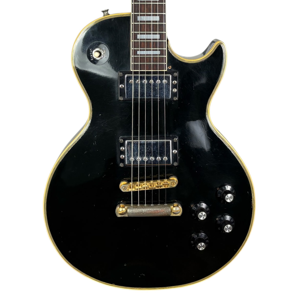 Greco EG380B Les Paul Custom 70. léta - ebenová