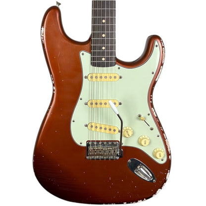 MJT VTS от Mark Jenny Heavy Relic USA Stratocaster 2026 2026 - Оранжево с ефект на обгаряне