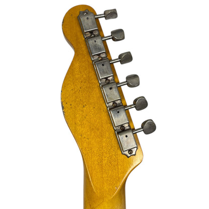 MJT VTS от Mark Jenny Heavy Relic USA Stratocaster 2026 2026 - Оранжево с ефект на обгаряне