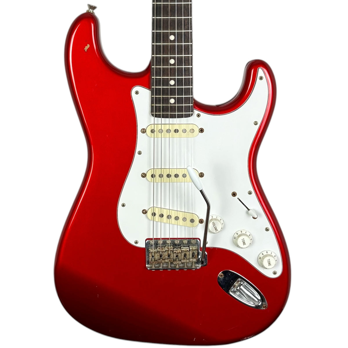 FGN Fujigen Japan JST-5R Stratocaster 2009 - Şeker Elması Kırmızısı